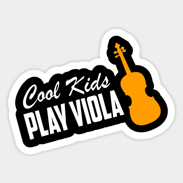 Cool Kids Play Viola Sticker by helloshirts